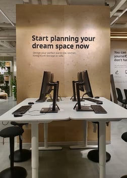Ikea design studio in store