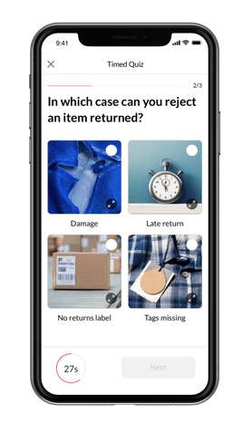 Microlearning Mobile App with Quizzes YOOBIC