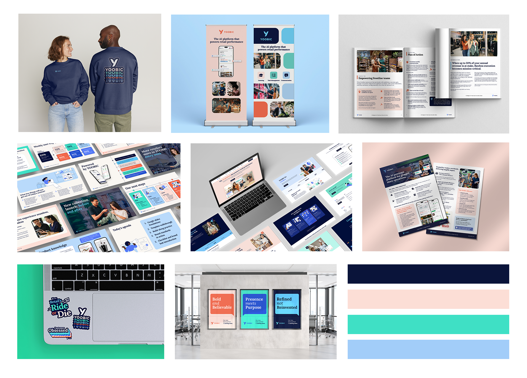 YOOBIC Brand Identity Mood Board
