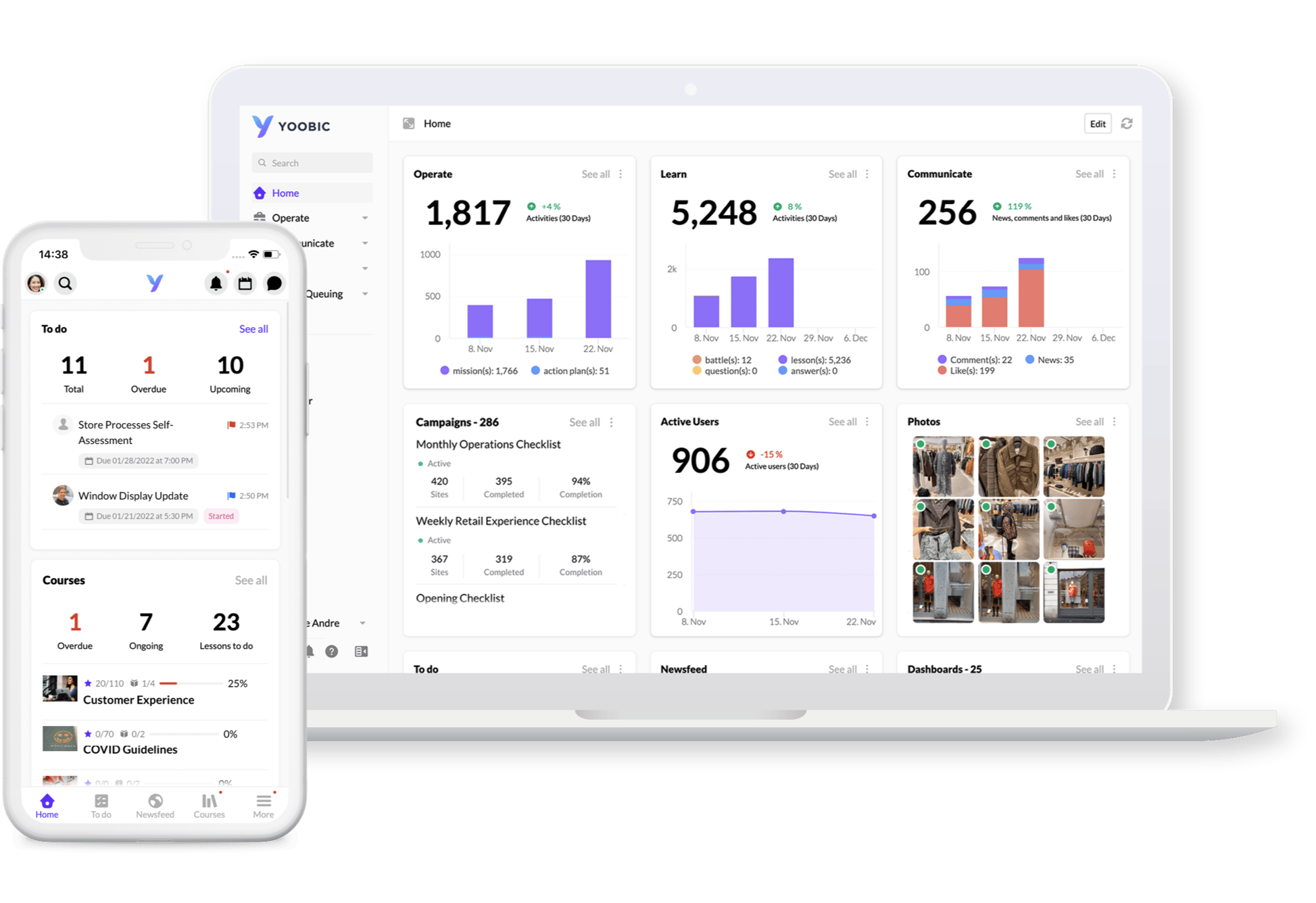 Supercharge Frontline Team Performance and Work Experience with YOOBIC ONE